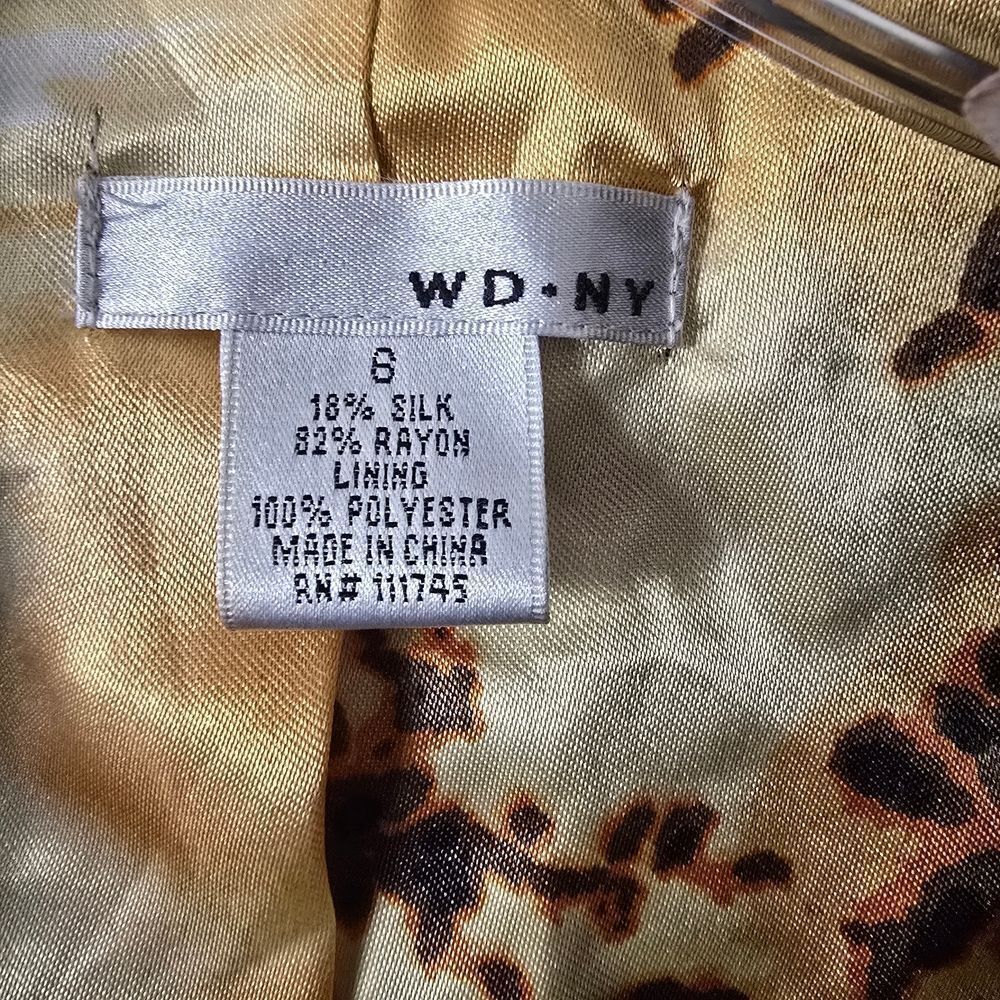WDNY Silk Velvet Embellished Blazer Jacket Lined Size 6 Wimsigoth Y2k‎  Formal - Picture 6 of 9